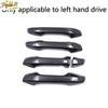 Carbon Fiber Abs Exterior Outside Door Handle Cover Trim For Kia Forte -