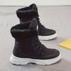 Damen Schneestiefel Neue Hohe Britischer Stil Studenten Koreanische Version der Plateau Damenstiefel Damen Schuhe