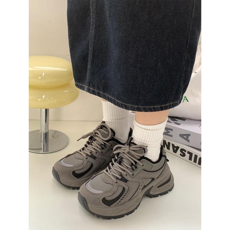 Winter New Velvet Dad Shoes Platform Sports Women's Shoes 15881