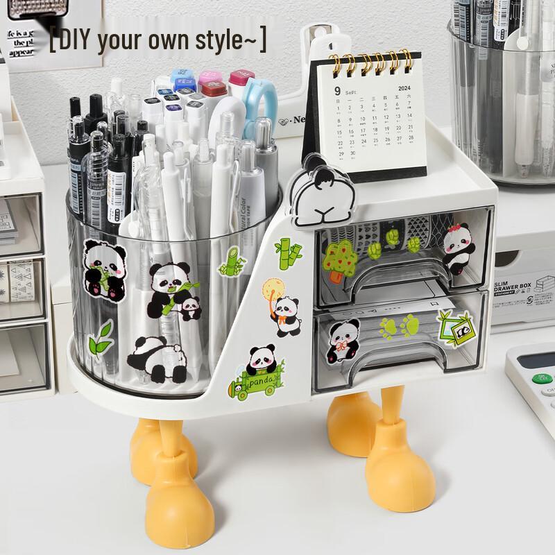 Rotating Multifunctional Pen Holder Desk Organizer