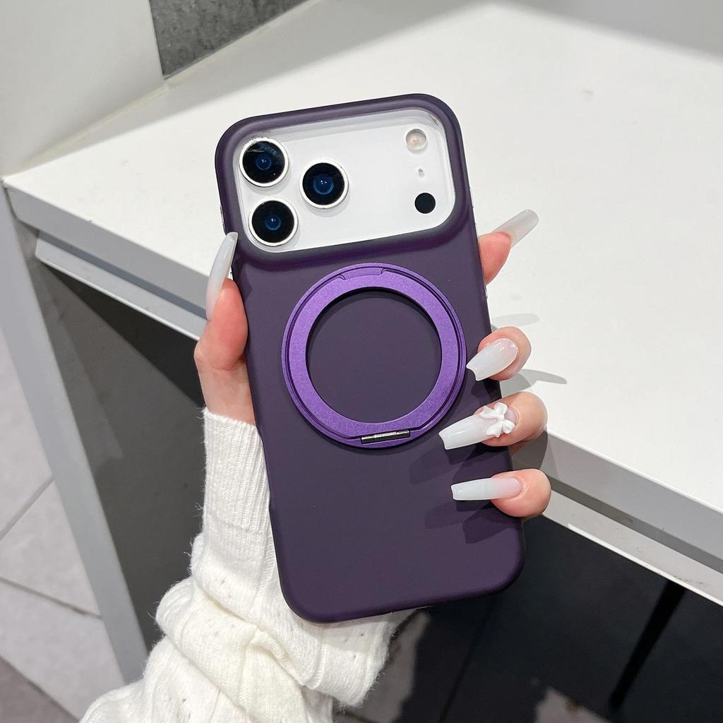 Luxury Purple Magnetic Frosted Case for iPhone 17 Pro Max & Apple 16