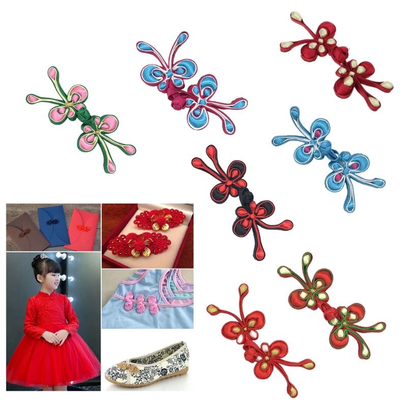 Chinese Tang Shirt Button Butterfly Shape Cheongsam Fastener Button DIY Crafts