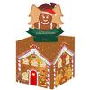 Man Gingerbread House Pattern Paper Money Box Christmas Theme Party Decor Props