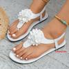 Summer Women Sandals  Slip On Lightweight Flat Designer Shoes Bohemian Vacation Beach Footwear Sandals  De