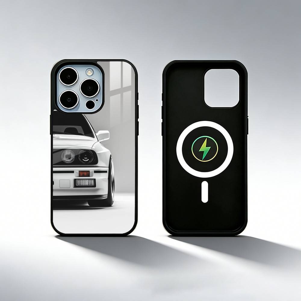E30 CAR Phone Case For iPhone17,16,15,14,13,12,11 Plus,Pro Max Magnetic For Magsafe Wireless Charging