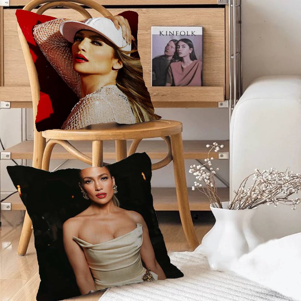Jennifer-R Jlo LopezS Pillow Case Removable Washable Cushion Cover – All-Season Soft Linen