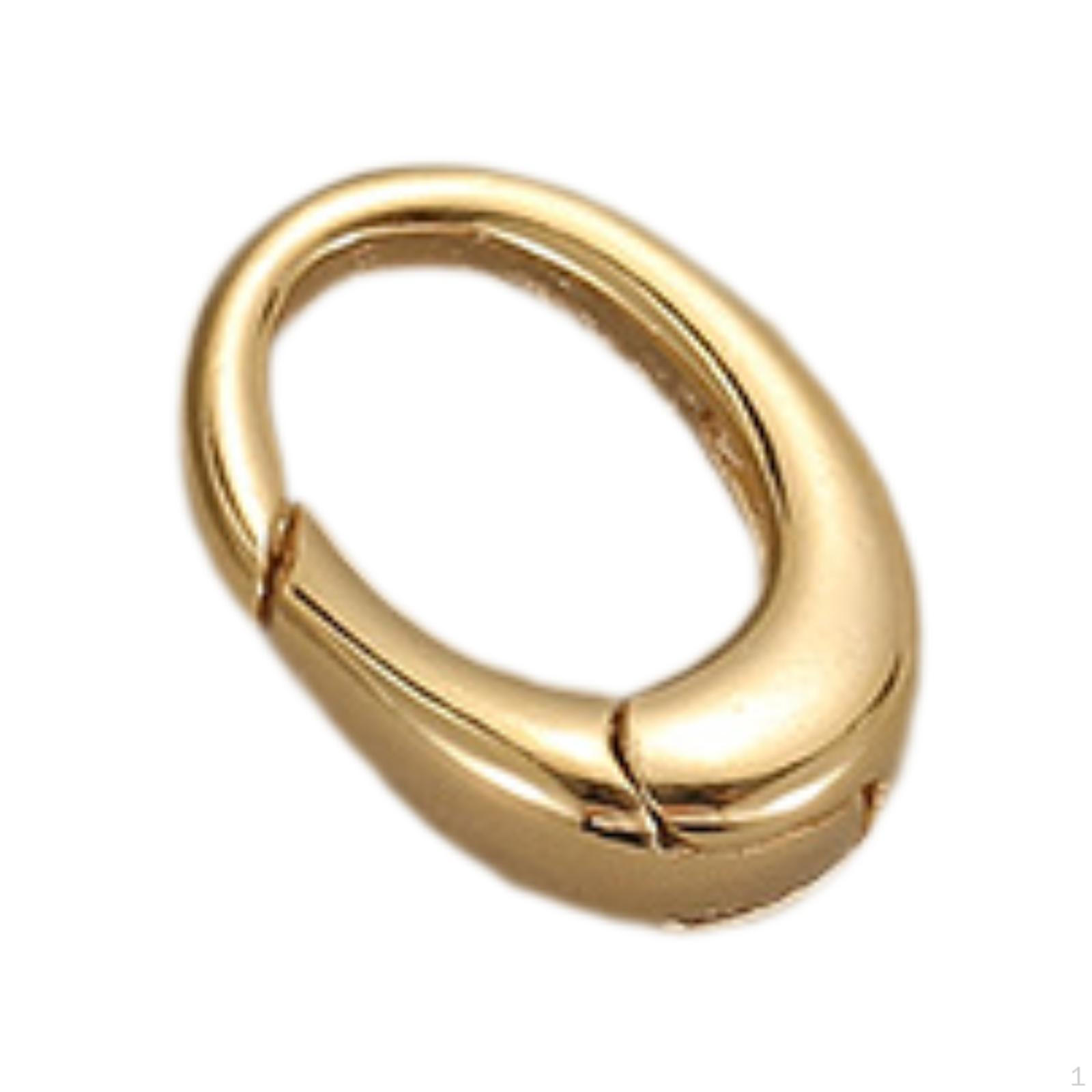 

Застежка-карабин Соединительные аксессуары Ремесла Изготовление ювелирных изделий Push Snap DIY Принадлежности для цепочек ожерелий Small Oval