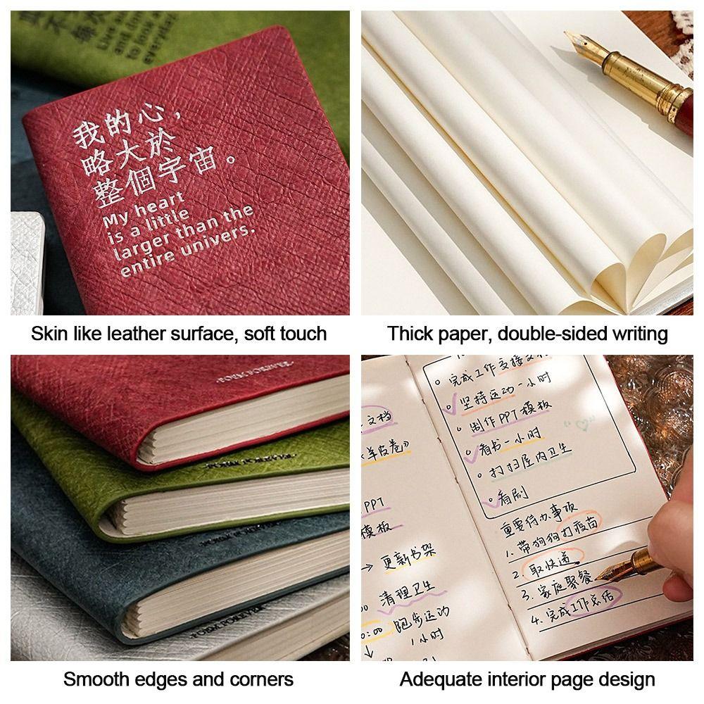 Thicken Paper Agenda Book Mini Journal Notepads Durable Memo Book Stationery Gift
