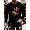 Herren Langarm-T-Shirt Lässige Mode