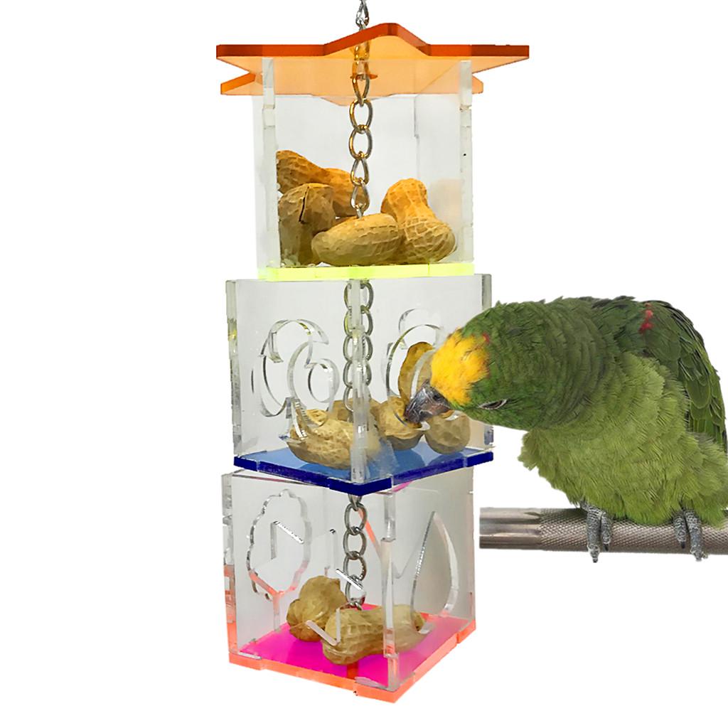 

Pet Bird Acrylic Accessories Foraging Bird Cockatoos Birds Hanging Toys