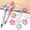 5pcs/lot Gradient Color Flower Beads Acrylic Beads Loose Spacer Beads For Jewelry Making DIY Bracelet Necklace Accessories