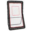 Lacrosse Rebounder for Backyard, 4x7 Ft Volleyball Bounce Back Net, Pitchback Throwback Baseball Softball Return Training Screen, Adjustable Angle