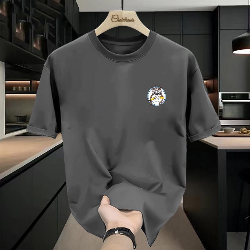 

Short Sleeved T-shirt Men s Summer American Fashion Brand 2025 New Loose Half Sleeved Hong Kong Style Retro Pure Cotton Heavyweight T-shirt 3XL