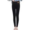 Fashion Casual Women Printed Span Ladies High Waist Keep Warm Long Pants