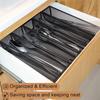 ABWR-6Pcs Drawer Organizer,Silverware Organizer For Kitchen, Utensil Cutlery Tray Mesh Metal Organizer