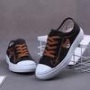 Canvas Shoes Female Student Casual Flat Baseplate Shoes Small Daisy Lace-up Platform Shoes