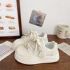 The Thick-soled Ugly and Cute Bread Shoes and Sports Board Shoes of The Little White Shoe Girl