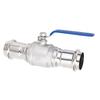 Press Ball Valve 2 Inch DN50 1000PSI WOG 304 Stainless Steel Pipe Ball Valve for Water Oil Steam