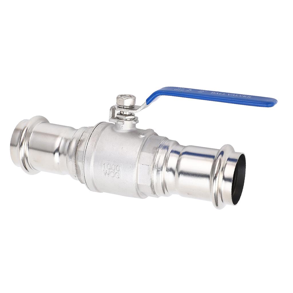 Press Ball Valve 2 Inch DN50 1000PSI WOG 304 Stainless Steel Pipe Ball Valve for Water Oil Steam