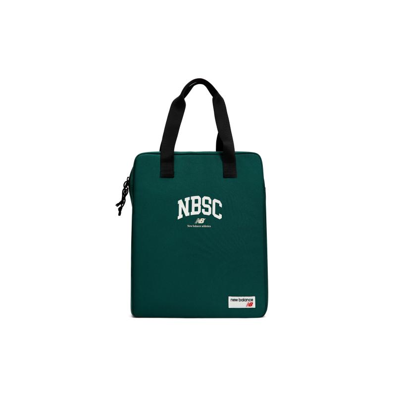

New Balance Fabric Tote Bag Shopping Bag Handbag Large Size Unisex Green New Balance LAB32402-HT F