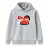 Kids Boys Girls Hooded Sweatshirt, Cartoon Red Racing Car On Fire Print Pullover Hoodie, Soft Casual Long Sleeve Tops for Toddlers Children Daily Wear