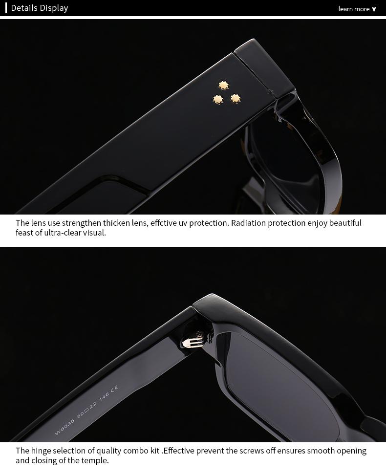 Foreign Trade  Popular Sunglasses For Men With Rice Nails European And American Street Photography Ins Popular Model