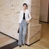 Women’s Slim Fit White Blazer - 2025 Autumn/Winter Korean Style Professional Fashion Casual Jacket