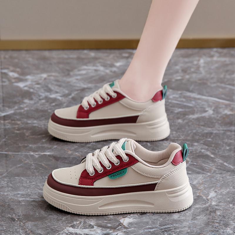 

Autumn new models are not tired feet, pregnant women s soft-soled sports shoes, thick-soled casual little white board shoes 35 standard athletic fit