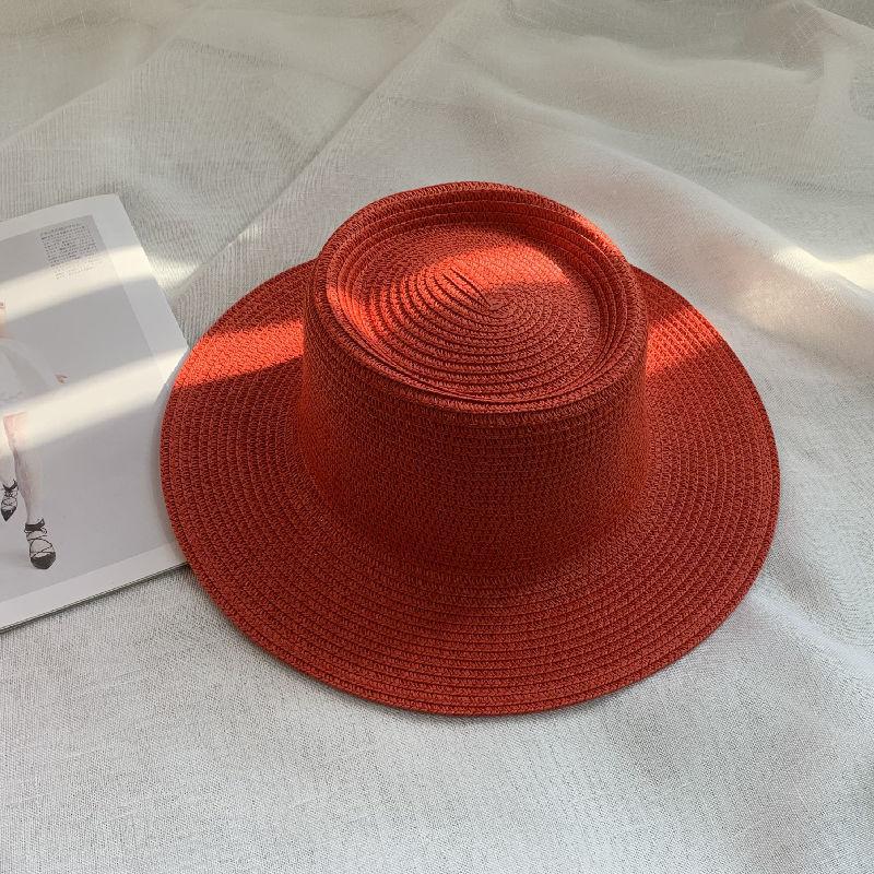 Spring and Summer New Light Board Straw Hat Men's Outdoor Leisure Versatile Sun Hat Children Travel Vacation Beach Hat