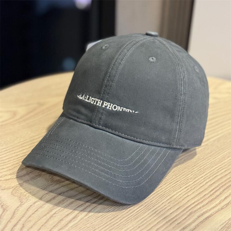 British style hat baseball cap men's alphabet sun protection visor women's fashion casual soft top cap