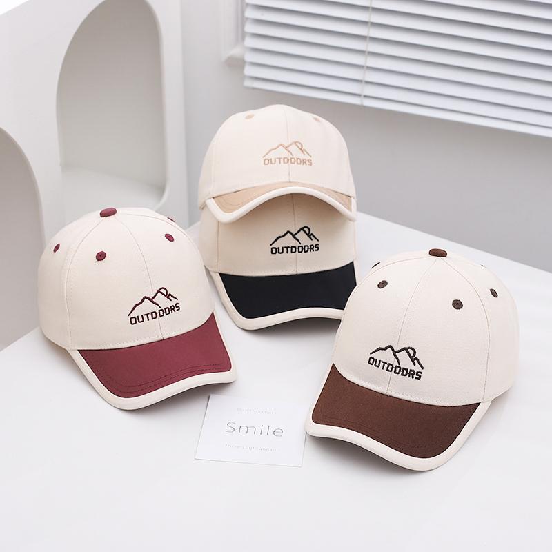 Baby Kids Baseball Cap 52cm 2-6 Years Sun Hat for Boys Girls Toddler Children Adjustable Short Brim Sunscreen Hats Caps