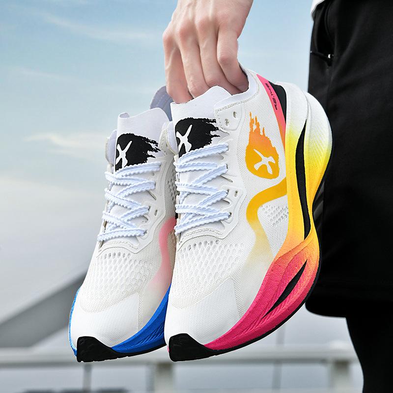 

Высококачественные кеды на карбоновой подошве 2025 новинка дышащие износостойкие амортизирующие кроссовки для бега для пар обувь «мандаринки» гоночная обувь 36