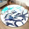 One Piece Gear Round Area Rug Carpet Rug For Living Room Bedroom Sofa Playroom Decor Nonslip Floor Mat