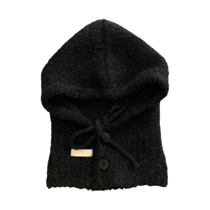 Handcrochet Neck Gaiter Hat for Women Winter Soft Warm Balaclava Hat Shopping Scarf Caps Outdoor Windproof Neckcover Hat