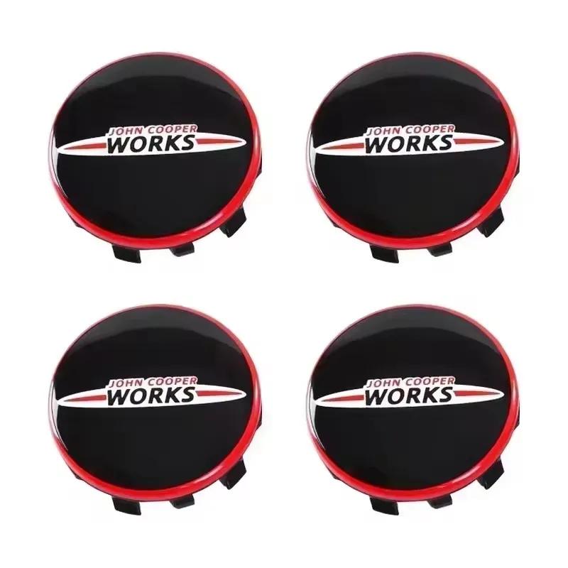 4pcs 56mm 54mm Car Wheel Center Hub Cap Badge Emblem Sticker For BMW Mini Cooper One S JCW R50 R53 R55 R56 R57 R60 F55 F56
