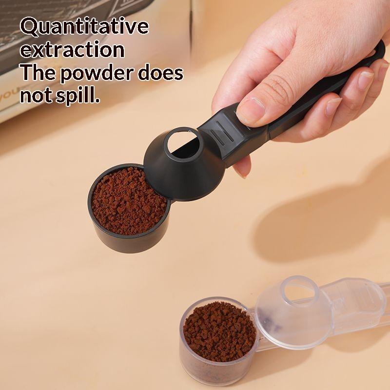 Creative Sliding Leakproof Coffee Scoop Protein Powder Measuring Spoon With Funnel & Hanging Hole For Kitchen Bar Gym Travel