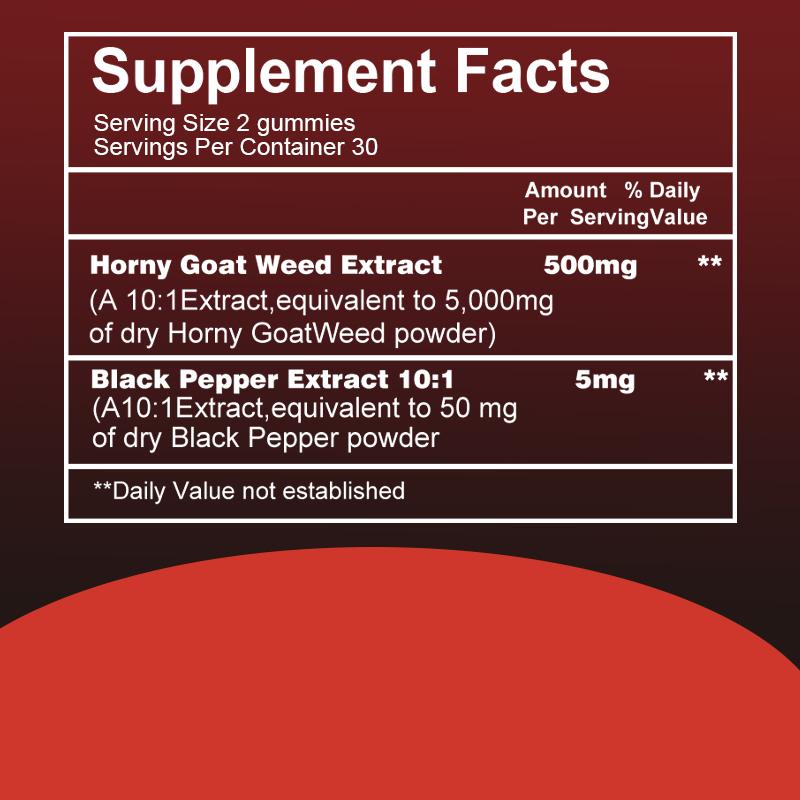 Coolkin Vysokokoncentrované gumové bonbony Epimedium, obsahující 5050 mg, dodávají energii a podporují fyzickou kondici.