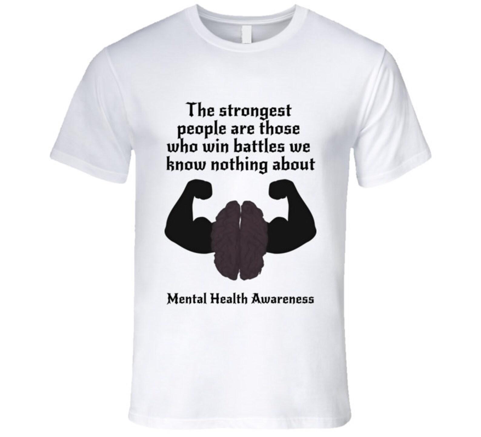 Mental Health Awareness Strength T Shirt S