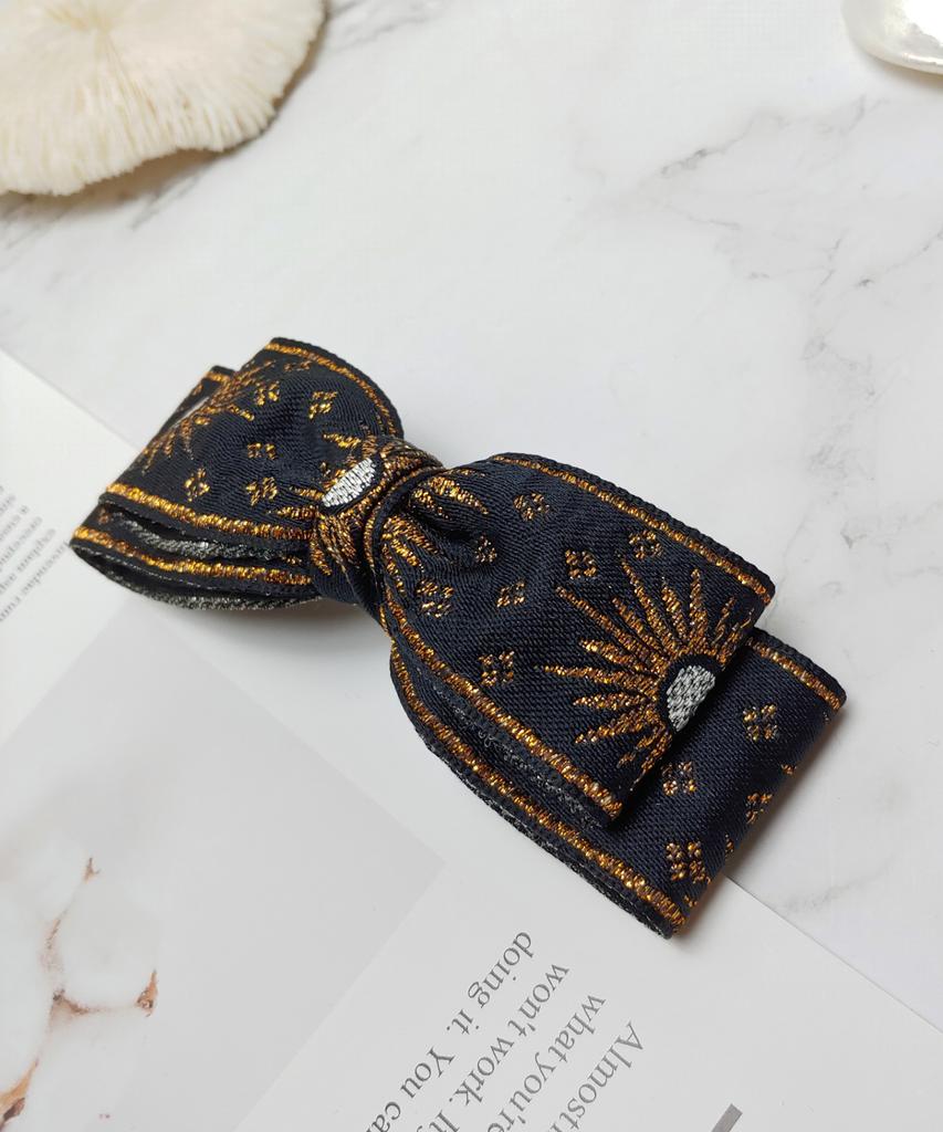 Maia Retro Pearl Hairpin - Brown