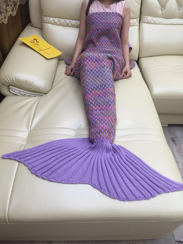 Wunderschöne Fischschwanzdecke ist für den Heim- und Bürogebrauch, hält warm im Herbst und Winter