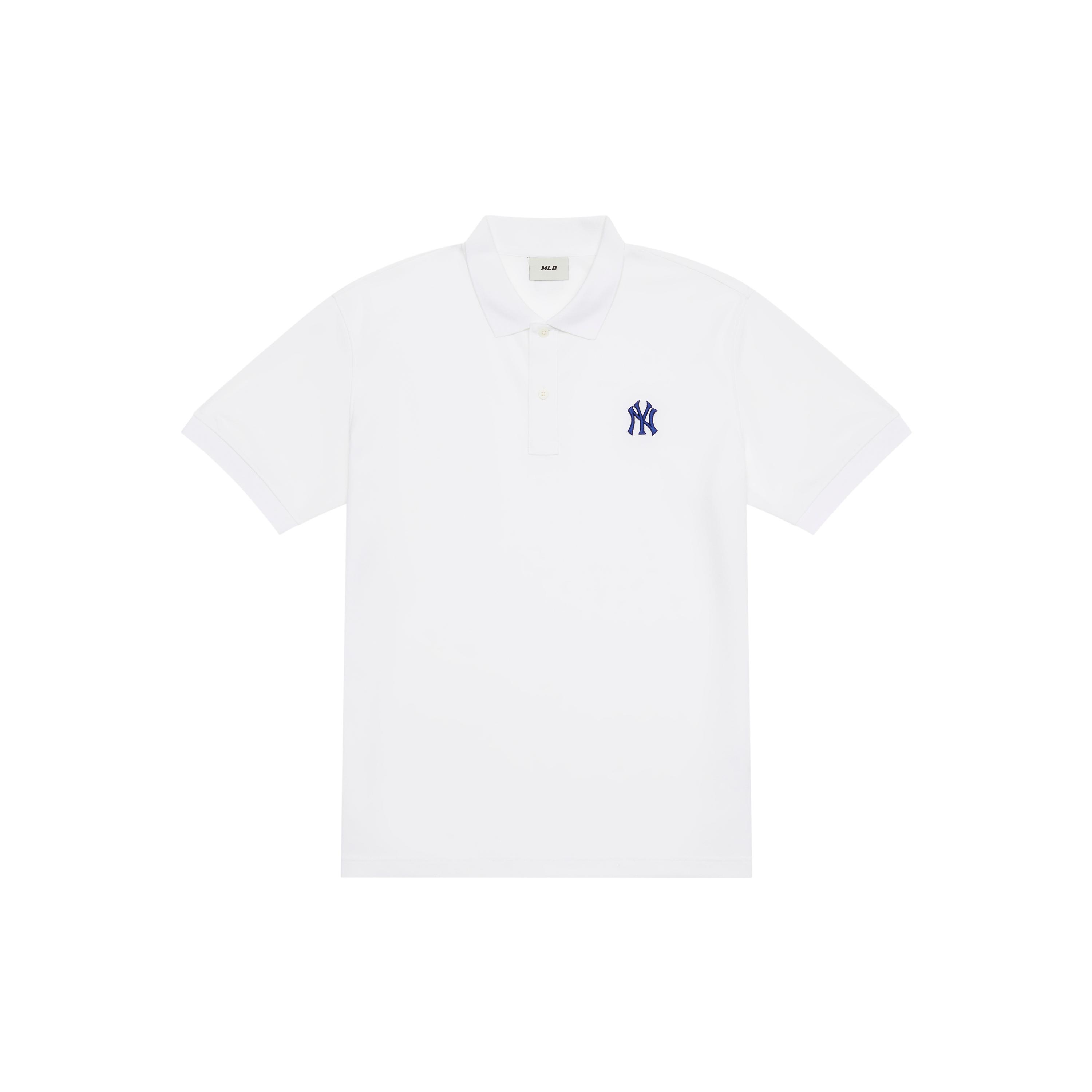 MLB New York Yankees MLB Basic Logo SS24 Polo Shirt Unisex Ivory 3APQB0143-50IVS XXL