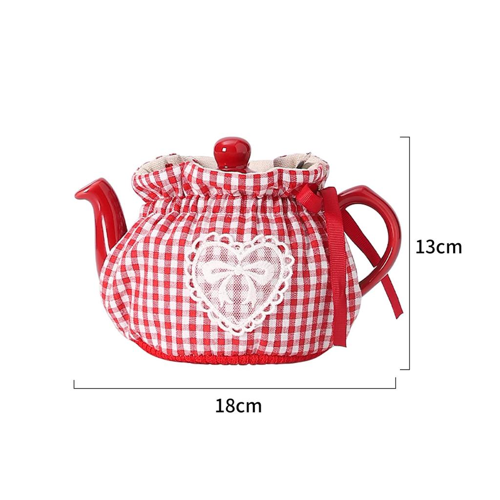 LONGDON HOMEONE Tea Cozy, Creative Kitchen Teapot Dust Cover, Teapot Cozy Breakfast Warmer, Insulated and Warm Teapot Cover, Tea Kettle Quilt for