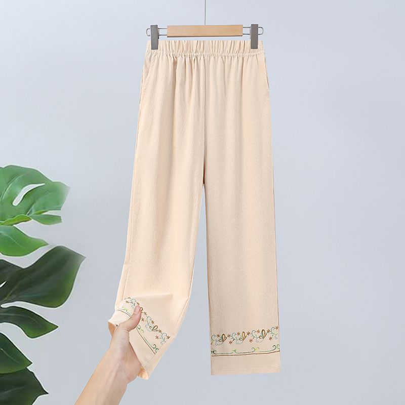 Summer Clothing New Women's Pants 9 Minutes Summer Pants Thin Loose Fit
