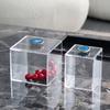Clear Acrylic Storage Box Agate Crystal Dustproof Storage Box Transparent Display Jewelry Tank Room Decoration Accessories