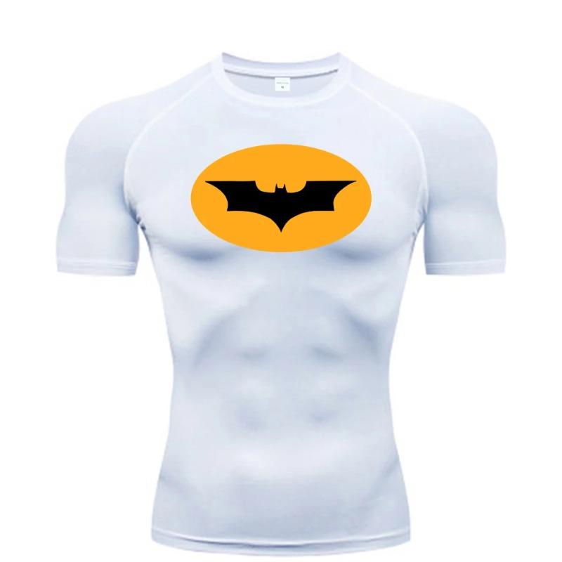 Magliette a Compressione da Uomo Manica Corta Rash Guard Sportive Palestra Allenamento Assorbenti Sudore Corsa Moda Estiva Asciugatura Rapida Slim Fit T-shirt Top