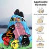 1pc, Barbapapa Throw Blanket, Soft & Cozy Blanket for Friends, Home Decor, Couch Cover, Travel, Camping, Office Nap, Gift IdeaB011
