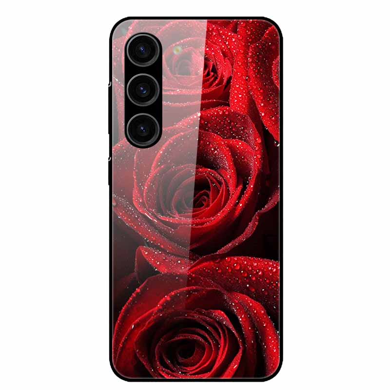 For Samsung Galaxy S25 Plus Case Tempered Glass Hard Phone Cover for Samsung S25 Ultra 5G Back Cases for GalaxyS25 S 25 S25Plus