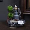 Backflow Incense Holder Waterfall Incense Burner Home Decor Aromatherapy Ornament Cones with Backflow Incense Cones