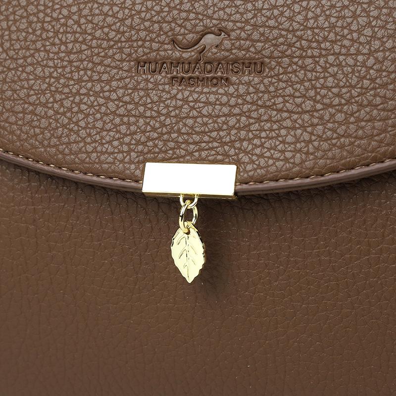 PU Muttertasche Schultertasche Umhängetasche Kleine quadratische Tasche Vintage Pendler Handtasche für Damen