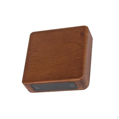 Coffee Scale Digital Wooden Usb-c Charging Weighing Tool Tea Leaves Mini